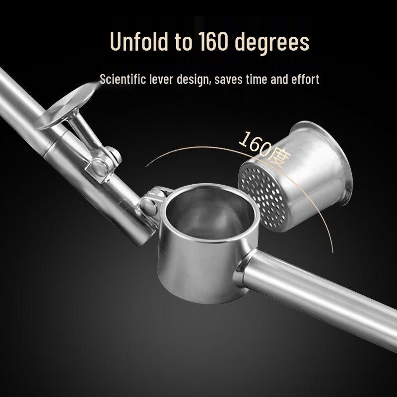 LISM Stainless Steel Garlic Press
