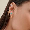 Youthway Delicate Turquoise Stone Earrings Set For Women Minimalist  Gold Plated Stainless Steel Earrings Fashion Jewelry