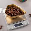 Stainless Steel Coffee Bean Dosing Cup Retro Wear-resistant Coffee Bean Scoop Stackable Smooth Surface Bean Weighing Tray