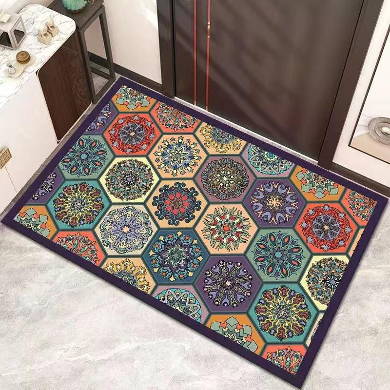 

Американский ретро-коврик для пола, крыльца, кухни, мягкий впитывающий коврик, простой в уходе, коврик Dialgae Mud 40 * 60cm diatom mud 3.5 thick