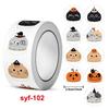 500Pcs 1 Inch Halloween Pumpkin Decor Labels Adhesive Sticker For Gifts Sealing Handmade Envelope Diy Stationery Stickers