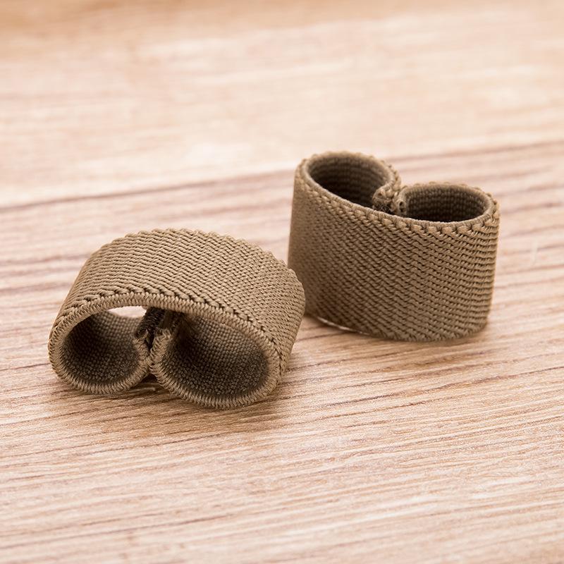 

Эластичный черный твиловый ремень с кольцом-петлей и зажимом для хвоста