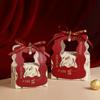 Creative Wedding Favor Candy Gift Box Set with Thank You Bag