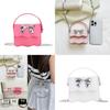 Cute Solid Color Silver Bow Decoration Kid Mini Shoulder Chain Bag For Summer Casual Wear
