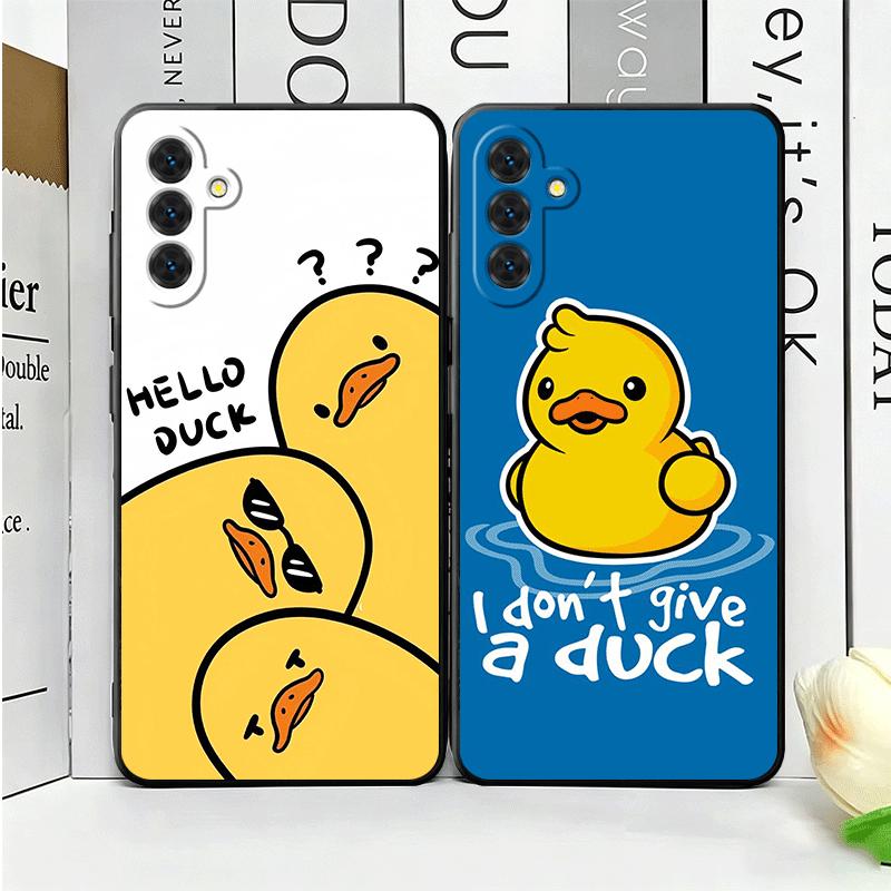 Funny Cute Cartoon Duck Soft Phone Case for Samsung A17 A37 A57 A16 A26 A36 A56 A15 A25 A35 A55 A14 A24 A34 A54 A13 A23 A33 A53