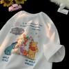 2026 Winnie The Pooh Printed Tshirt For Children And Family Wear Shortsleeved Universal Summer Cartoon Tops
