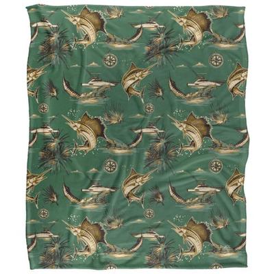 JQ Licensing Silky Billfish Fishing Supersoft Blanket