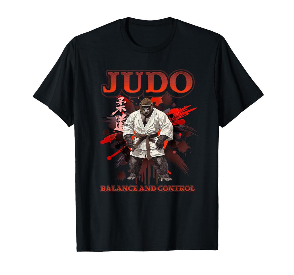 Balance and Control Cool Judoka and Judo Gorilla - T-Shirt