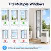 Thickened Portable Ac Window Seal Kit Aluminum Foil Cotton Oxford Cloth Exhaust Hose Vent Cover Waterproof Heat Insulation