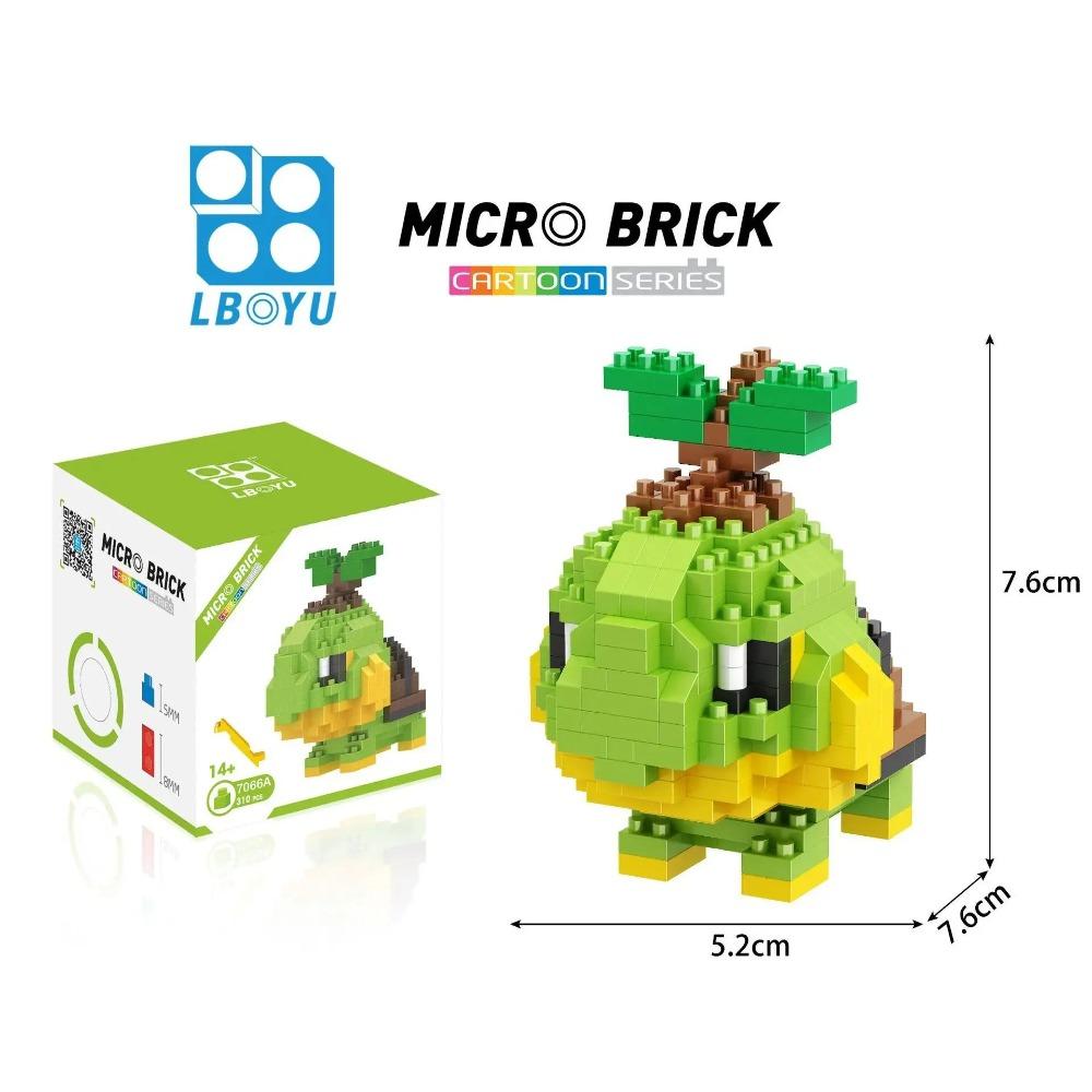 Kawaii LNO Pokemon Micro Building Blocks Snorlax Blastoise Gengar Charmander Bulbasaur Pikachu Mini Brick Figures For Kids Toys