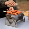 Portable BBQ Grill Rack Stainless Steel Barbecue Stove Compact Folding Barbecue Grill  Outdoor