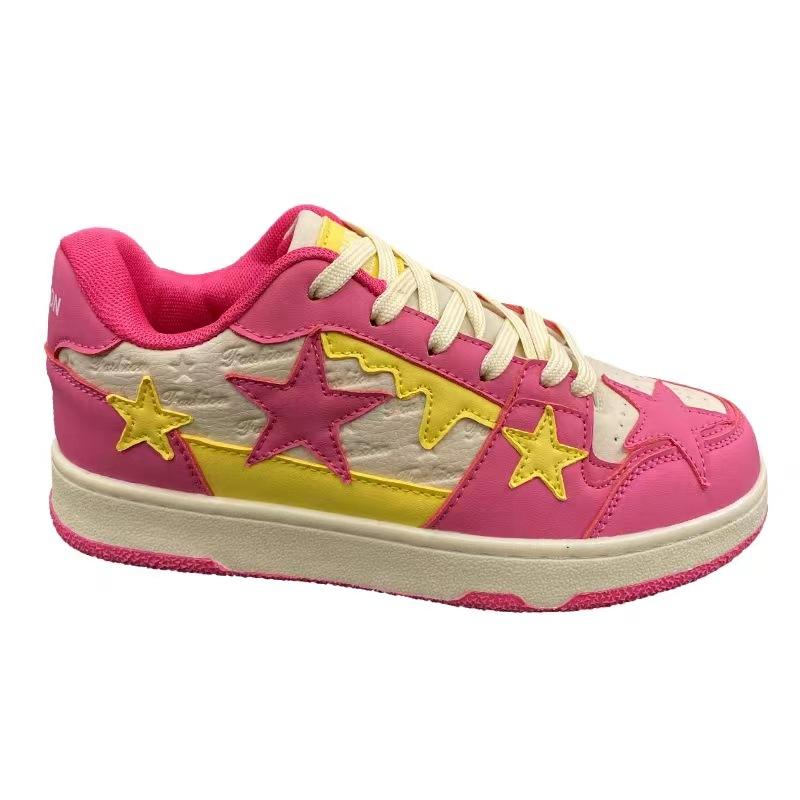 Nieuwe Japanse platte pentagram skateboardschoenen dames ins casual sportschoenen