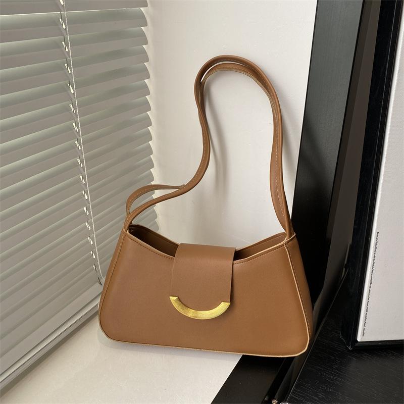 Premium Sense Versatile Armpit Bag Solid Color Spring New Simple Handbag Versatile Fashion Niche Shoulder Bag