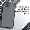 For iPhone 16e Wholesale Case Skin-Touch TPU+PC Matte Phone Shell,Transparent Black