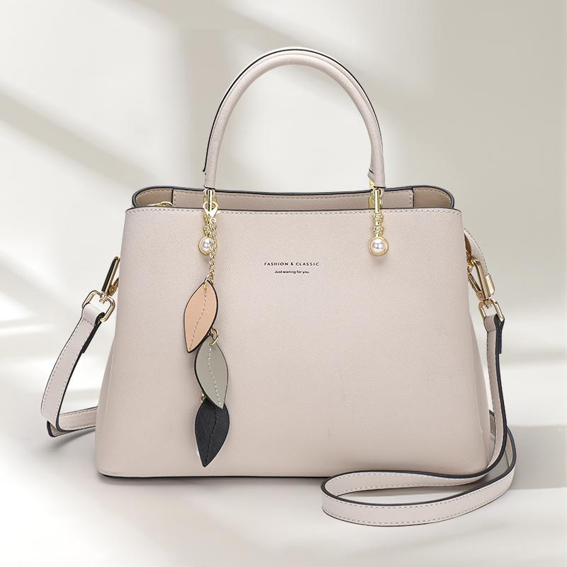 Light Luxury Genuine Leather Women's Bag, Handbag, Large Capacity, Advanced, Versatile Commuter Bag, One Shoulder Crossbody Bag