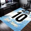 Custom Name Number 10 Football Rug - Decorative Non-slip Carpet With YourName For Bedroom Or Office Perfect Gift For Family And Friends