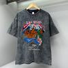 Las Vegas Graffiti-Art Mountain Print Men Clothes Summer T-Shirts High Quality Streetwear Loose Tops Breathable Tee