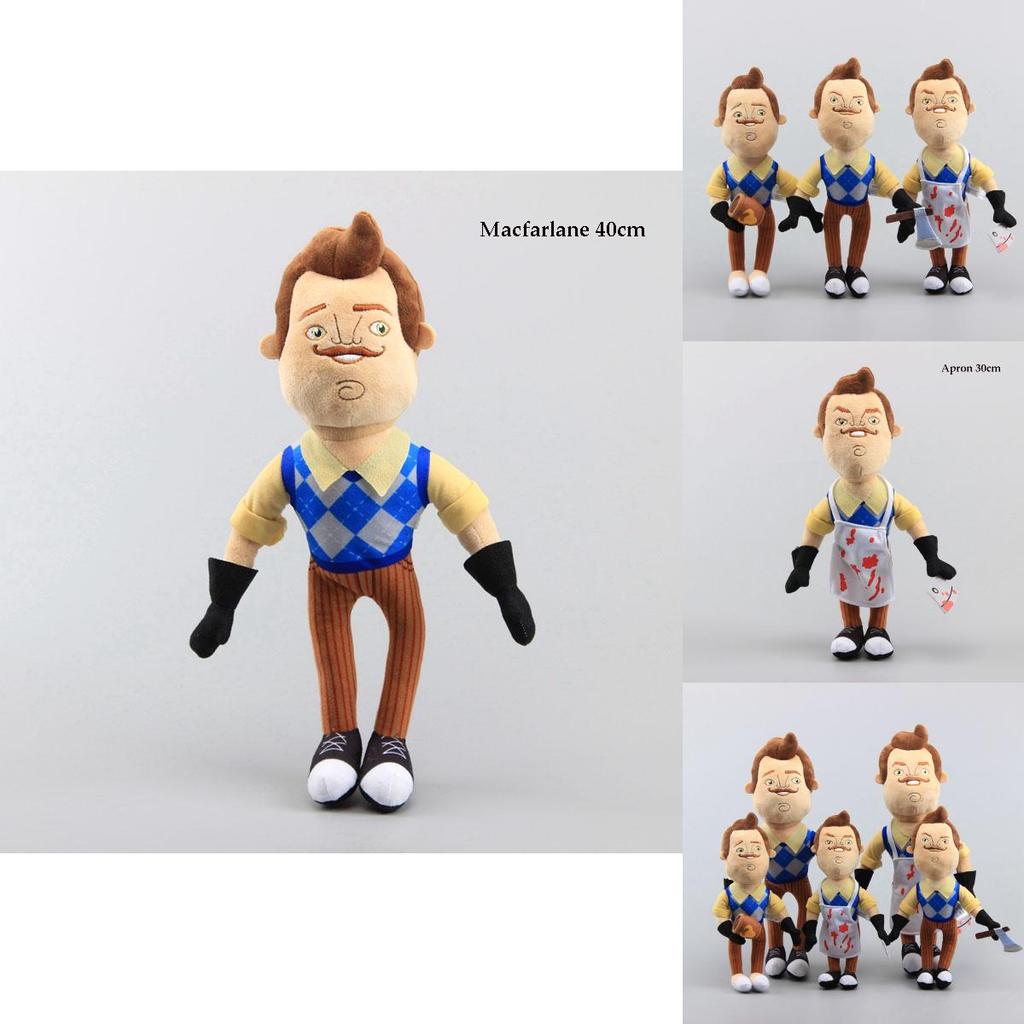 Neighbor Hello 5 Flashlight Butcher Neighbor Plush Figure Toy Doll Stuffed
