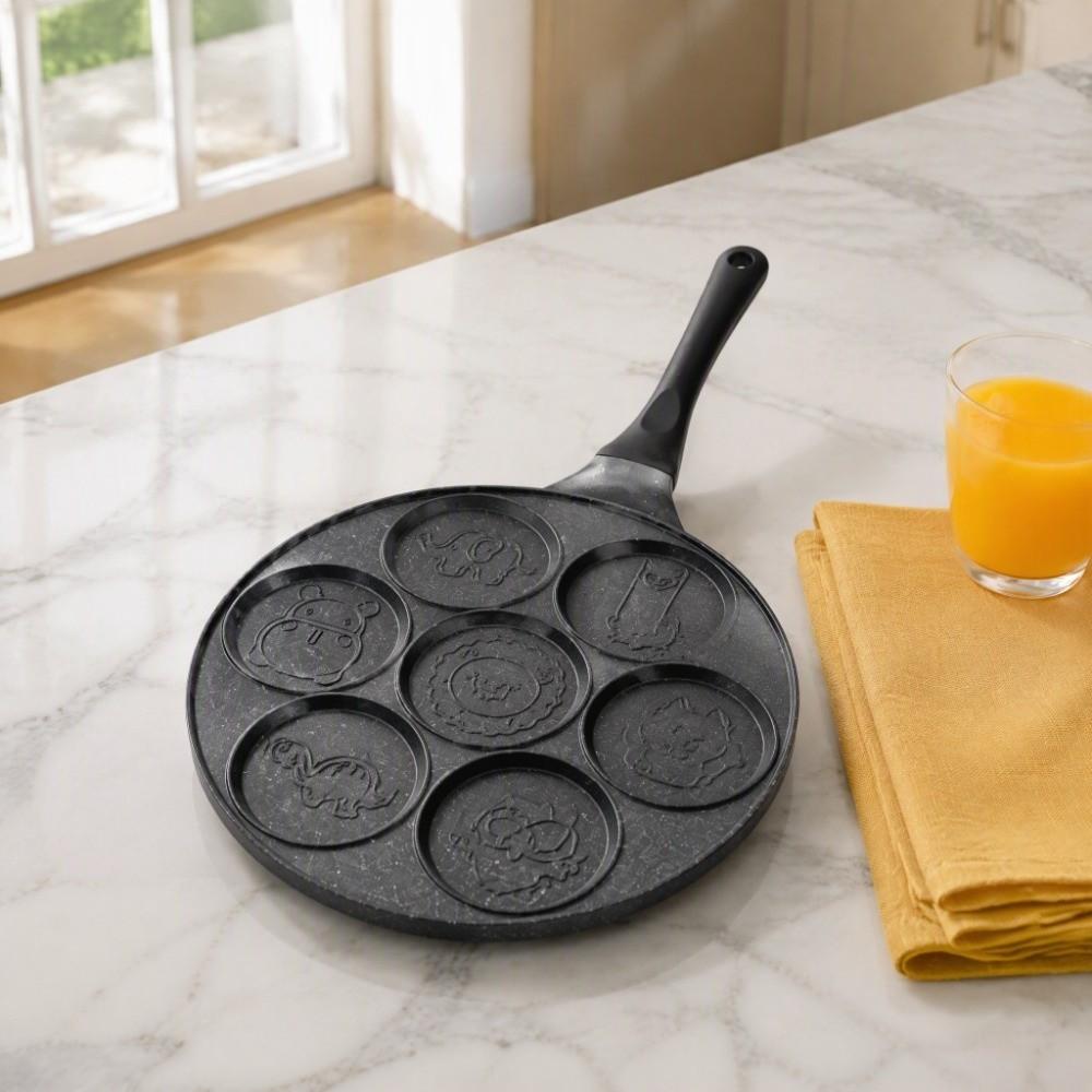 Non-Stick Coating Cartoon Griddle Pan Aluminum Alloy Egg Burger Mold Home Kitchen
