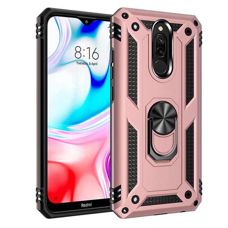 Luxury Armor Shockproof Phone Case for iPhone Samsung Huawei Honor Xiaomi Full Cover Car Magnetic Ring Bumper Back Shell