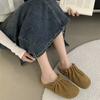 [Youshilai] Retro plisované jemné baotou poloviční pantofle dámské 2025 jarní nové venkovní nošení silná podrážka jeden pedál