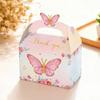 Rosa Schmetterling Teeparty Thema Süßigkeiten Geschenkbox