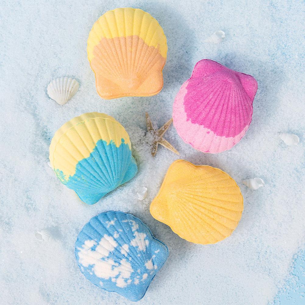 Skal Bad Saltboll Eterisk Olja Bad Bubbelboll Aromatisk Återfuktande Näringsgivande Hudvård Duschboll Kroppsrengöring Egenvård Essentiell