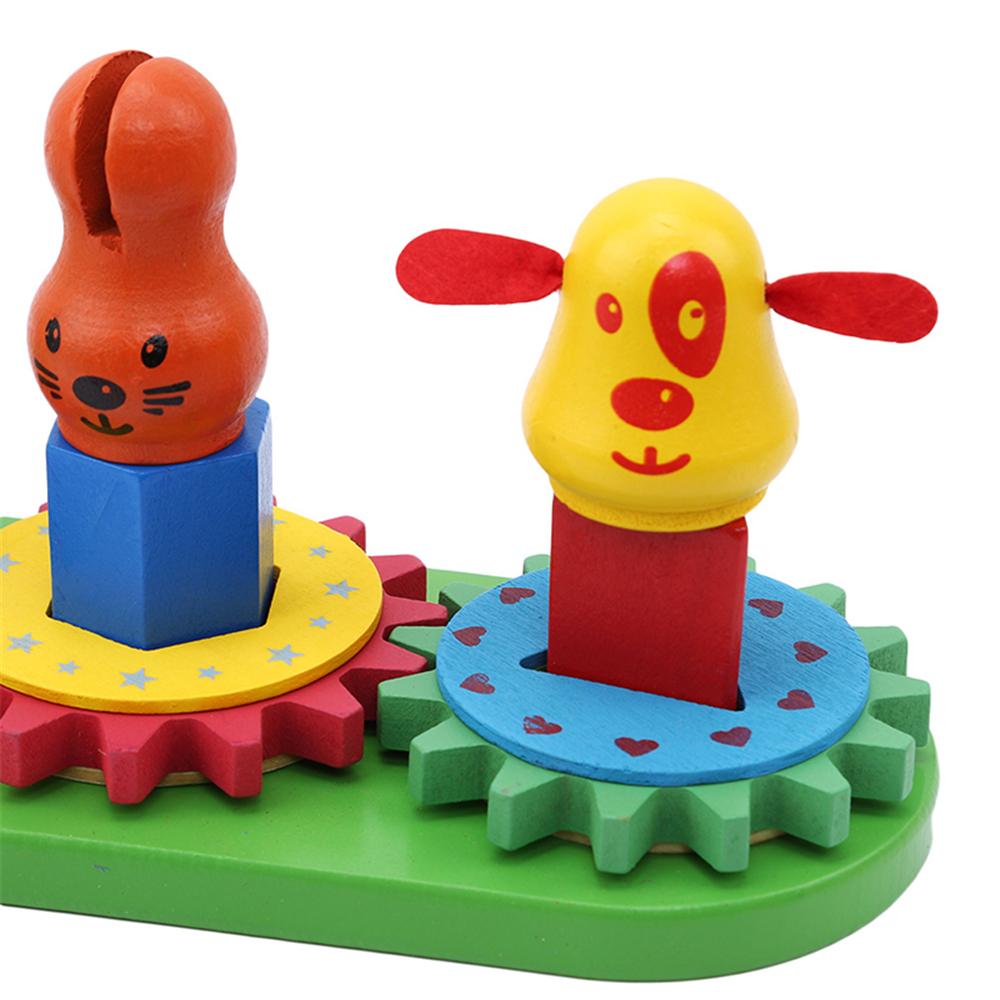 Gear Toys For Children Baby Cute Animal 3D Blocks Early Learning Education Toys Gifts Classic Toys