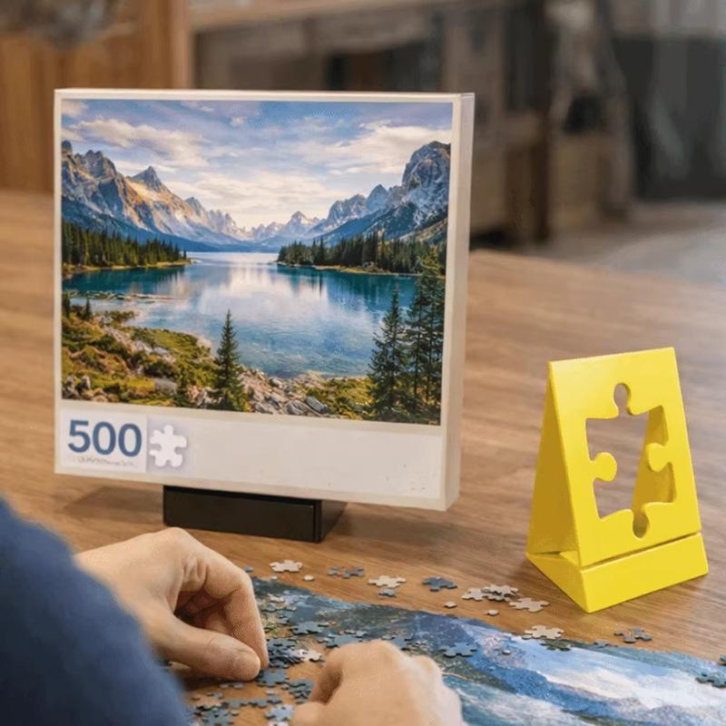 Puzzle Box Stand Jigsaw Puzzle Poster Holder Display Stand Organizer Tool Easy to Use Storage Accessory for Home Puzzle Lovers