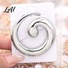 Spiral Design Brooch Minimalist Geometric Pin Art Badge for Men Women Decorative Alloy Pin Coats Suits Sweaters Scarves Clothing Decoration