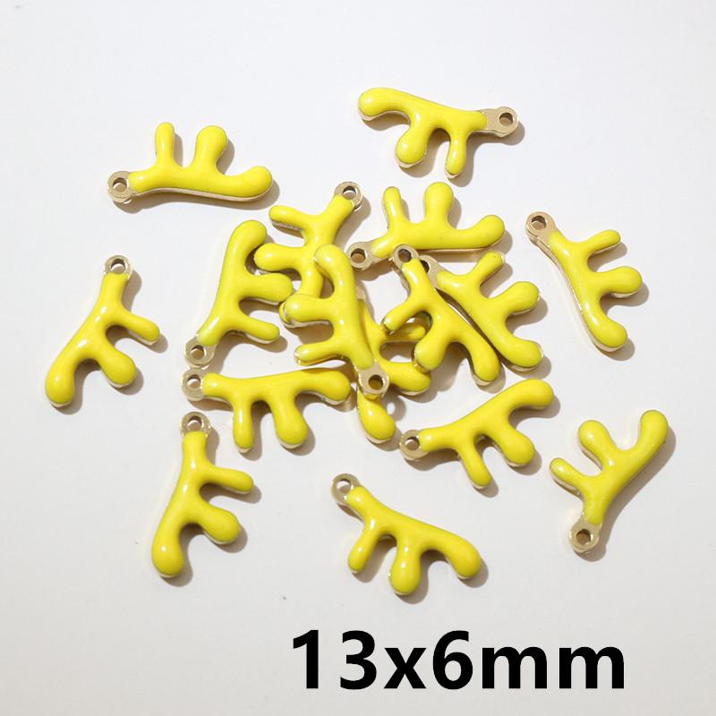 20pcs Stainless Steel Enamel Small Cute Charms Pendant Fish Starfish Coral Reef DIY Jewelry Making Accessories Findings