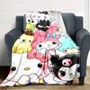 1pc Sanrio2 Blanket, Gift, for Men and Women, Soft Blanket, Good for Sofa Bed Couch Travel, Lightweight Flannel Blanket