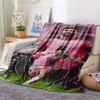 1PC Lionel Messi Patterned Flannel Blanket Suitable For All Seasons for Home Decor Warmth and Comfort Gifts Holiday Present