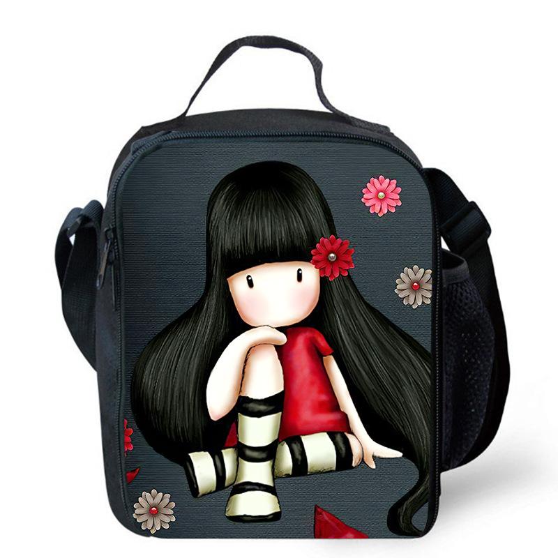 Gorjuss santoro peripheral animation backpack men and women pencil bag meal bag satchel