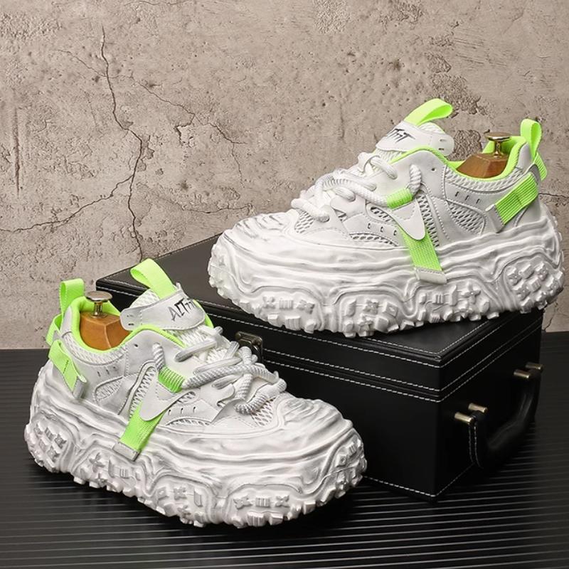 Fashion New Thick-soled, Height-increasing, Mesh, Soft-soled, Comfortable, Breathable and Casual Dad Shoes from a Trendy    B26