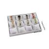 Plush Watch Display Trays Featuring 12 Grids For Organized Jewelry Presentation Luxury Flannel Jewelry Display Box