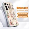 Fashion Collage Style Case For Samsung Galaxy S26 Ultra S25 Edge S24 Plus S23 FE S22 A17 A54 A55 A56 A57 5G Magnetic For Magsafe Matte Cover