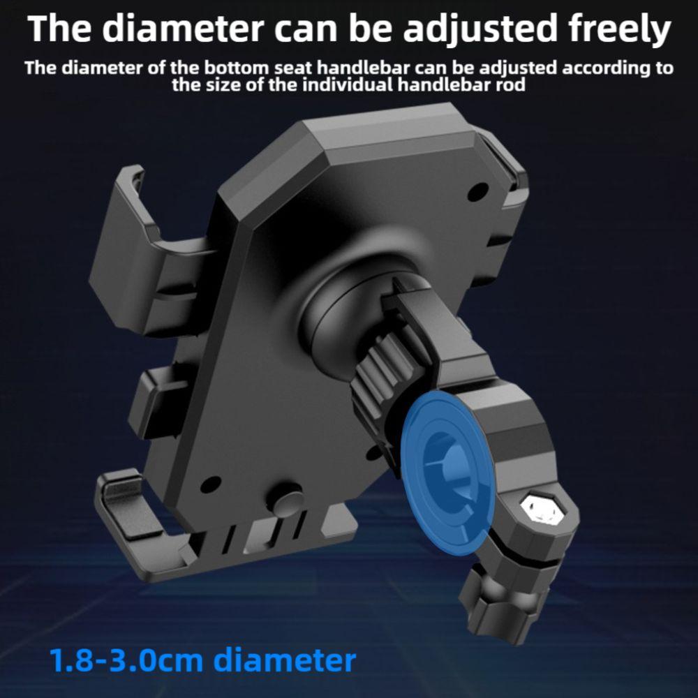 360° Rotatable Motorcycle Bike Phone Holder Adjustable Handle Bar Holder Scooter Phone Clip