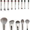 14Pcs Makeup Brushes Soft Set Face Eyes Make Up Brush Eyeshadow Brush Eyebrow Highlight Lips Brush Multifunctional Beginner