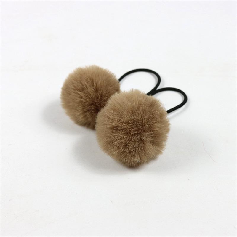 Topknot Hair Cartoon Imitation Rex Children's Adult Pompons Hair Band Accessories Ball Headdress Rabbit Small Hair