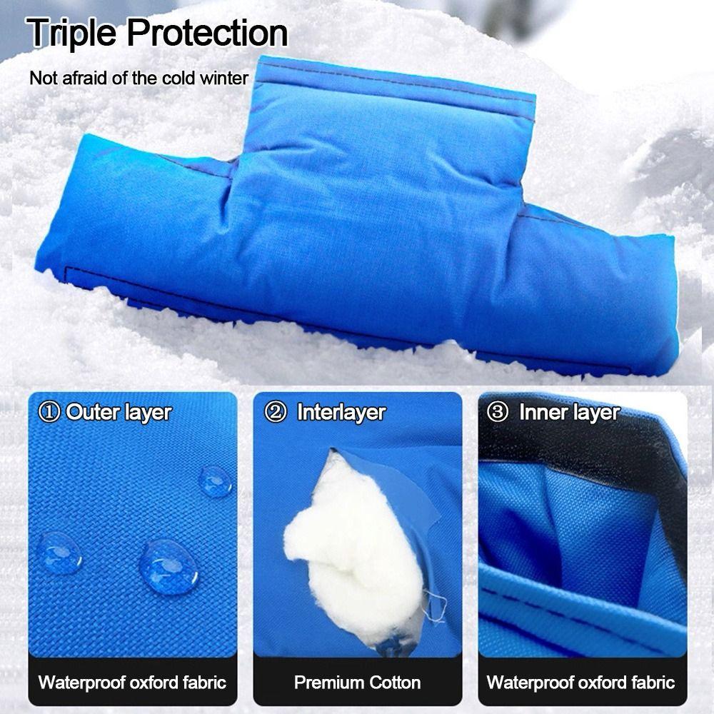 Double Sided Waterproof Water Meter Insulation Cover 3 Way Blue Sprinkler Valve Cover Detachable Pipe Freeze Protection Outdoor