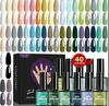 All-in-One Nail Tool Kit: Gel Polish, Builder & Extension Gel, Nail Lamp, Buffer, and Finishing Gel