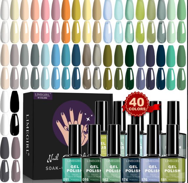 All-in-One Nail Tool Kit: Gel Polish, Builder & Extension Gel, Nail Lamp, Buffer, and Finishing Gel