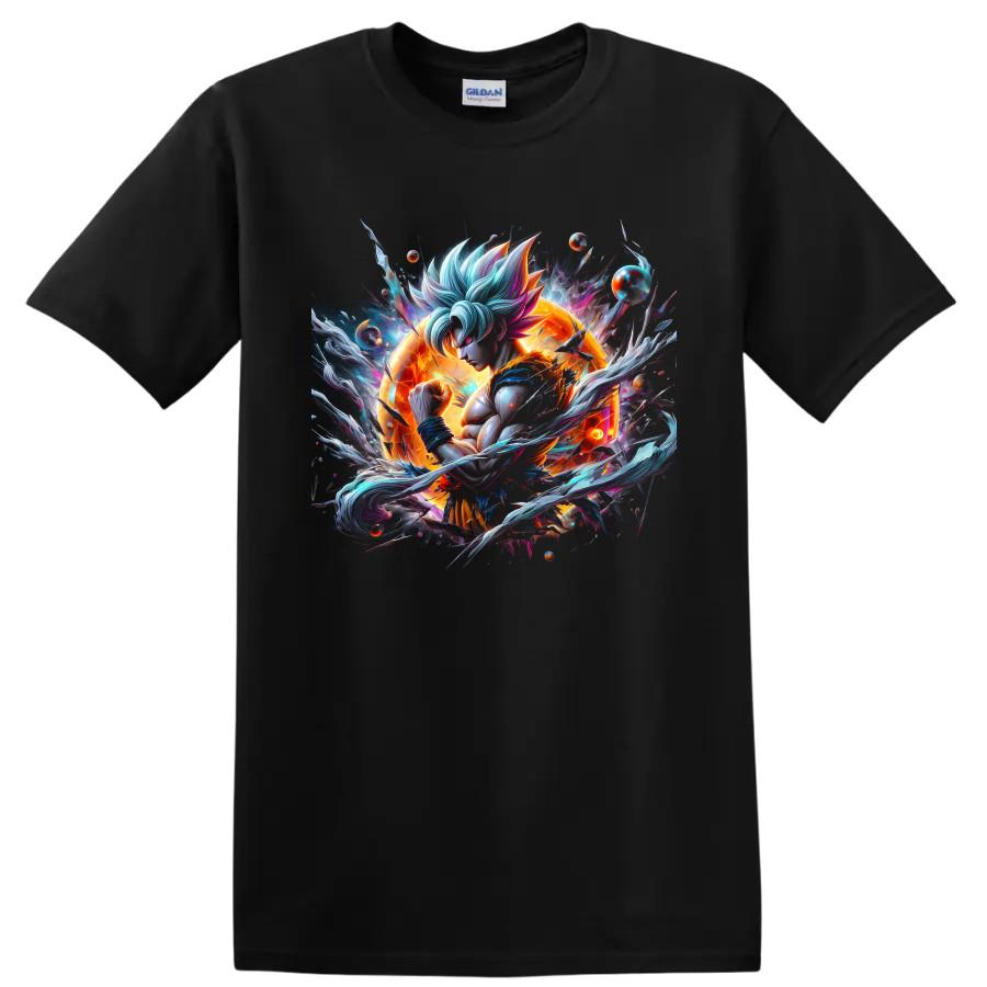 Goku Ultra Instinct T Shirt Cosmic Anime Warrior Celestial Energy Manga Graphic