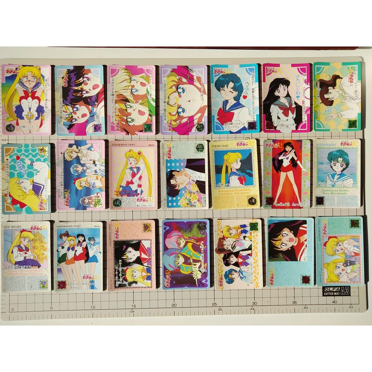 Used At that time Bandai 1993 Pretty Guardian Sailor Moon Carddass 36 pieces set
