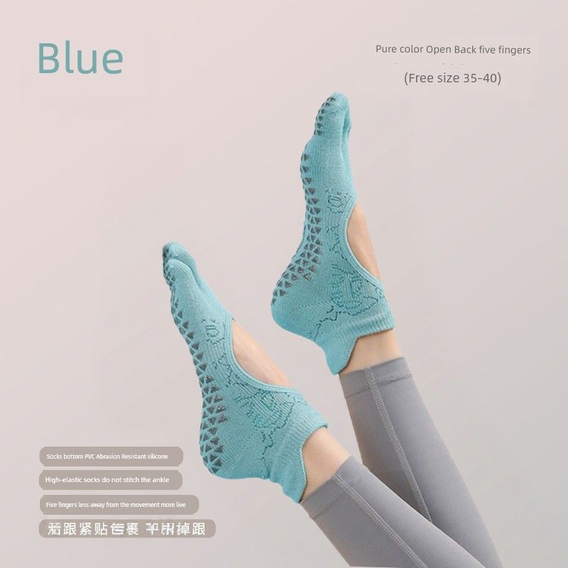 

Yoga Socks Pilates Socks Professional Toe Socks Non-Slip Socks Indoor Athletic Socks Fitness Socks Toe Socks Summer Women Blue [toe Non Slip]]