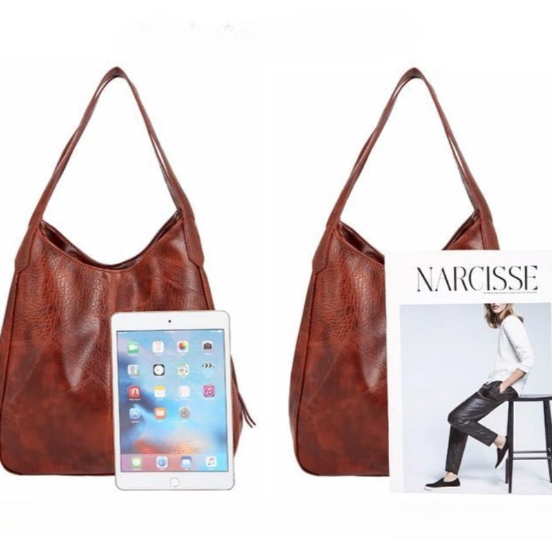 Women's New Trendy Soft Leather Shoulder Bag with Large Capacity and Versatile Fashion Crossbody Bag, Korean Version Women's Handbag