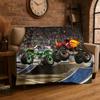 Cartoon Monster Truck Monster Jam Soft Flannel Throw Blanket,Warm Cozy Blanket for Bed,Couch,Sofa,Bedroom,Living Room,Travel