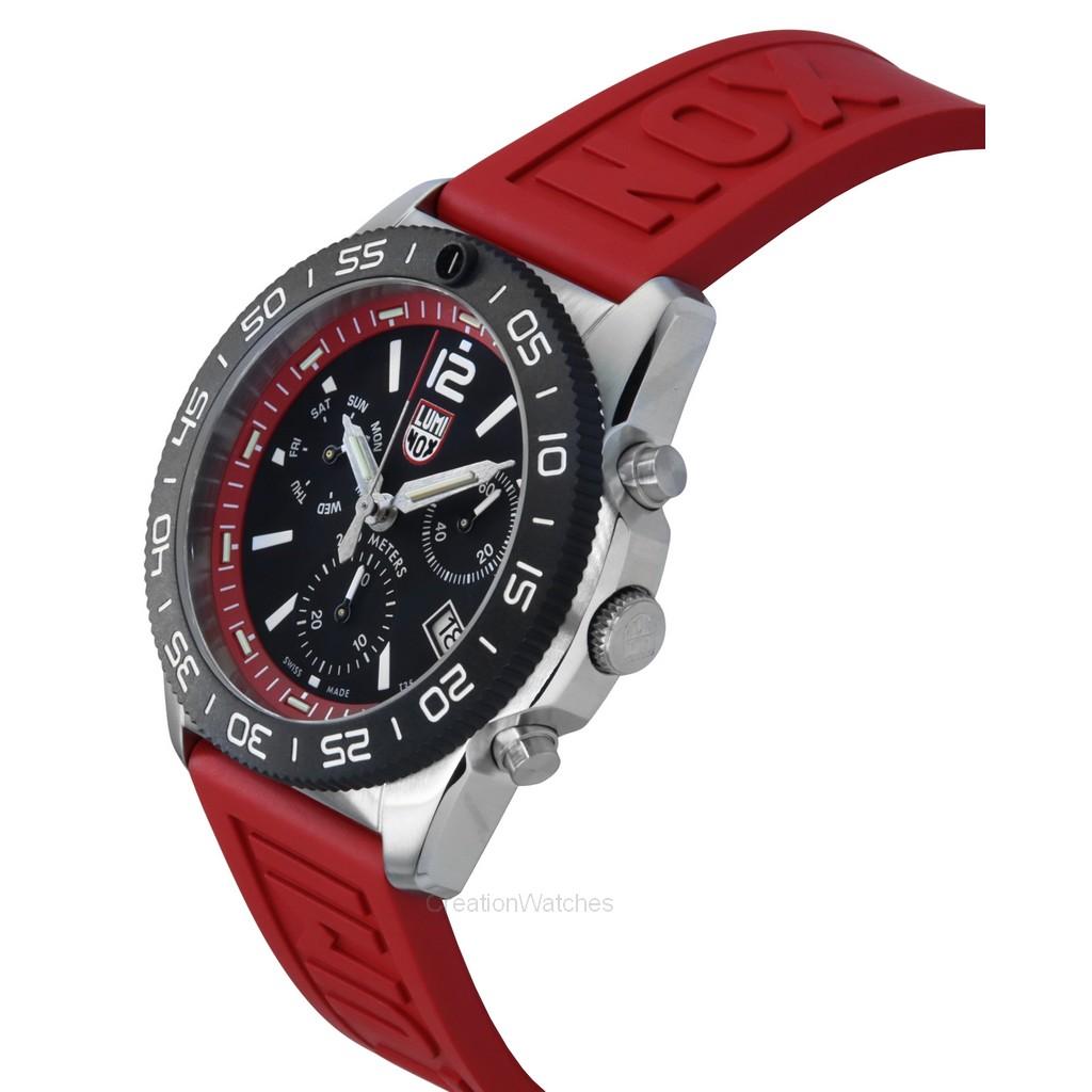 Luminox Pacific Diver Chronograph Rubber Strap Black Dial Quartz XS.3155 200M Men's Watch