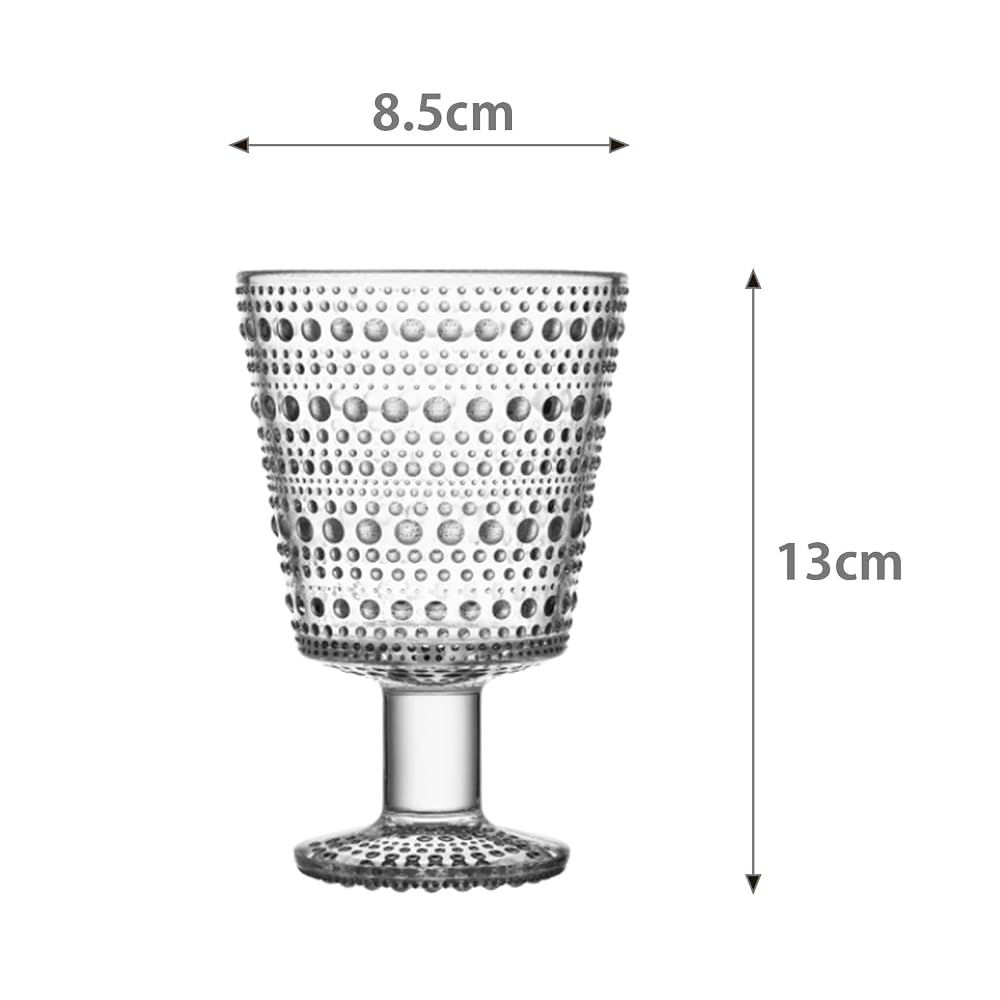 [Imported] iittala Kastehelmi Universal Glasses, 260ml, Pair Set (2 Glasses), Clear, Scandinavian